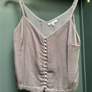Madewell Lavender Velvet Camisole